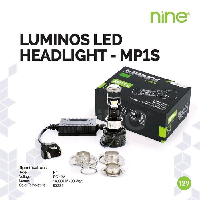 Paling Laris Lampu Led Uatama Motor Mini Projektor Nine Luminosled Mp1S Super Terang H6 H4 H7 -