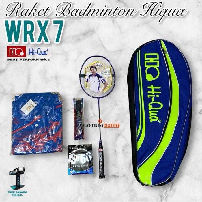 RAKET BADMINTON HIQUA WRX7 WRX8 WRX 7 8 HI-QUA ORIGINAL