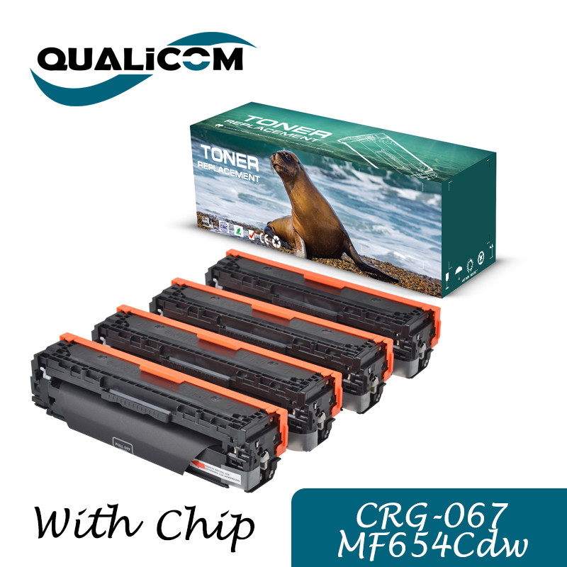 Qualicom Crg067 Crg-067 With Chip Compatible Toner Cartridge For Canon I-Sensys Mf651Cw 655Cdw