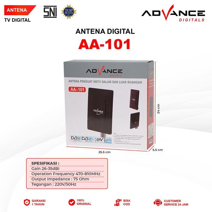 NEWTRIC- Ekslusif IschaindyAdvance Antena Aa101 Tv Digital Tv Tabung Dan Led Tv Indoor Outdoor