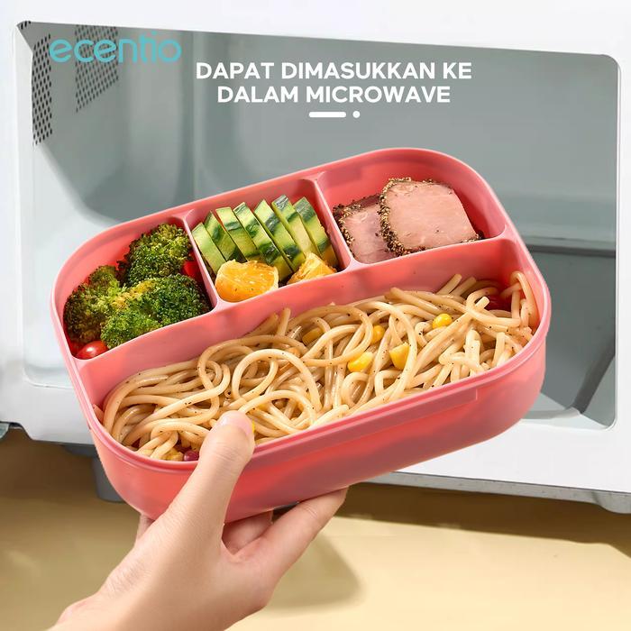 ecentio antispill lunch box spoon lunch box sauce box 1200ml500ml BPA FREE