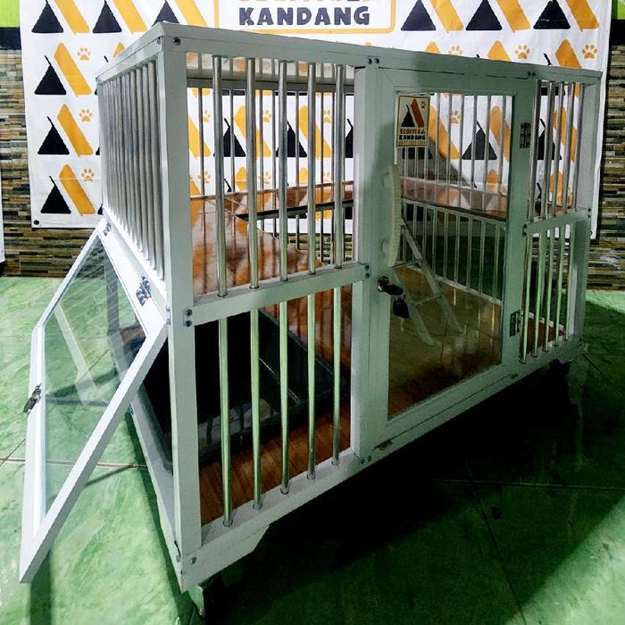 GOLDENIM- Kandang Kucing Aluminium 1 Pintu