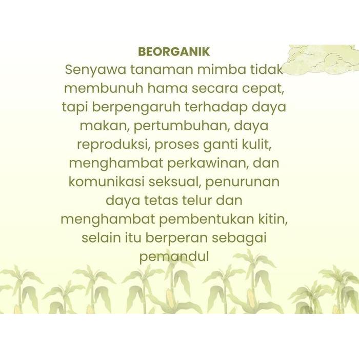 BEORGANIK Pembasmi Hama Tanaman, Organik, Pestisida, Untuk Ulat Kutu Putih Hama Daun Semut Jamur,