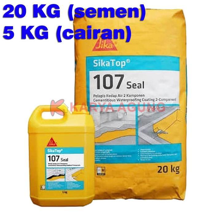 SIKATOP Seal 107 A+B (20KG Semen + 5KG Cairan) Set / Sika Top Waterproofing Pelapis Anti Bocor 25 KG