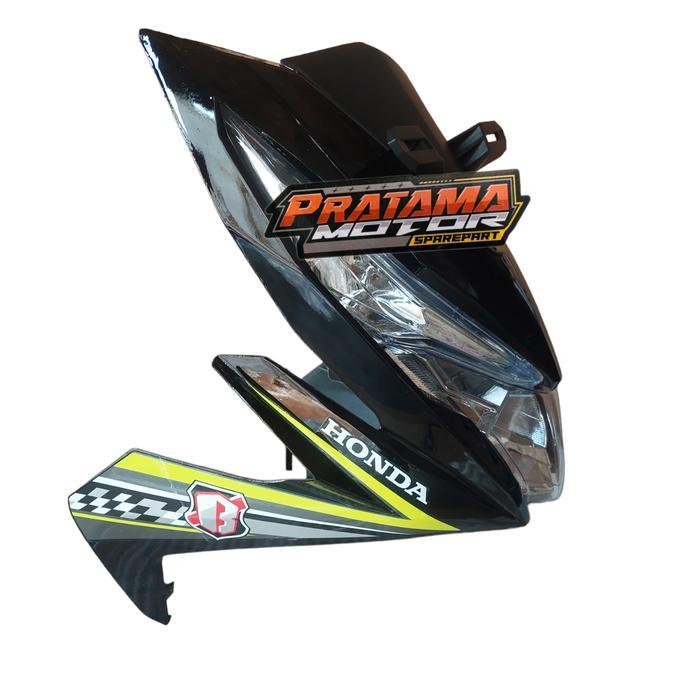 Full Set Tameng Body Depan Honda Beat Fi Esp 2016 2017 2018 Hitam