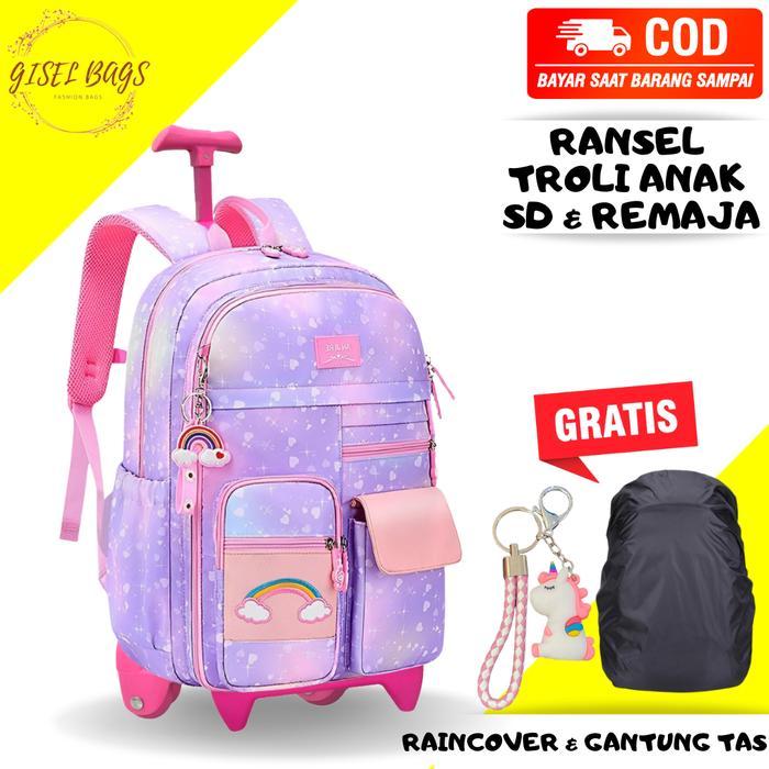 Tas Ransel Troli Anak Sd Tas Troli Anak Cewek Ransel Troli Import