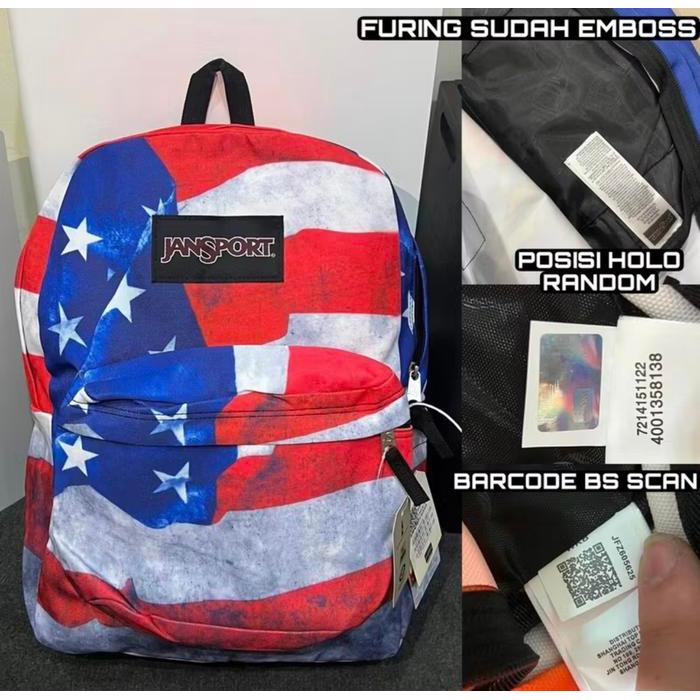 TAS RANSEL JS JANSPORT SPORTS BAGS AMERICA ORIGINAL BACKPACK / TAS RANSEL PRIA WANITA / TAS RANSEL