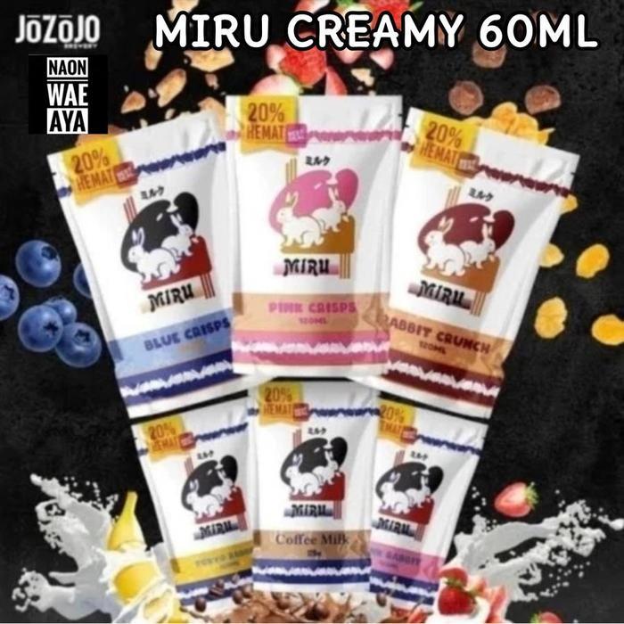 MIRU CREAMY COFFEE MILK 60ML X 2 PCS BY JOZOJO