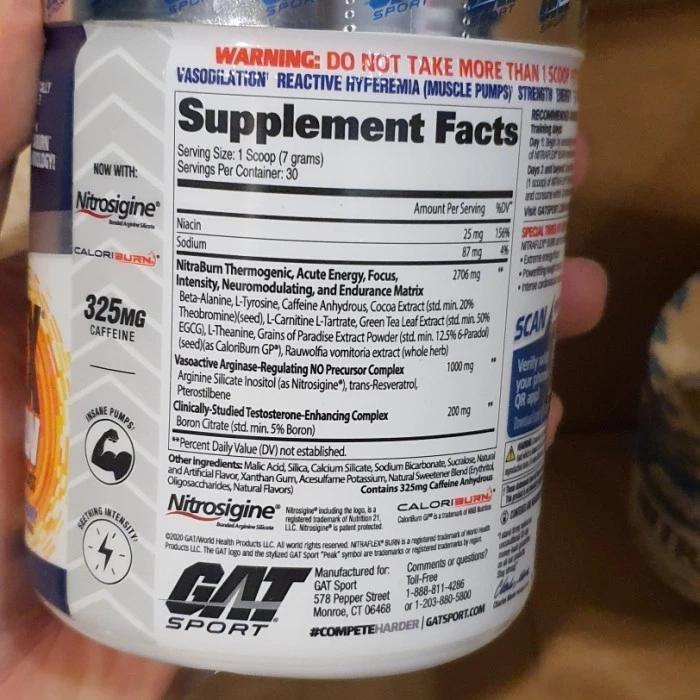 swme- Nitraflex Burn 30 Serving Nitra Flex +Fatburner Nitraflexburn