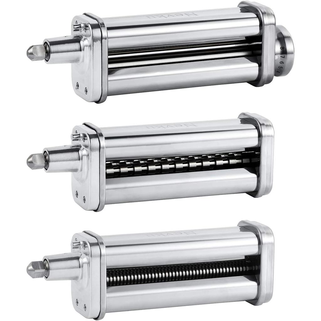 Pasta Maker Attachments Set For All Kitchenaid Stand Mixer, Including Pasta Sheet Roller, Spaghetti