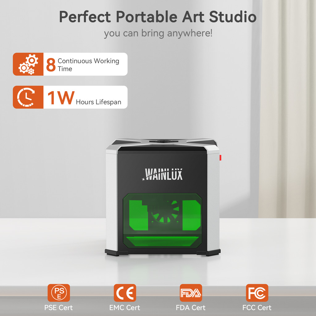 Wainlux Laser Engraver K6 3000Mw Cnc Bluetoot Mini Laser Engraving