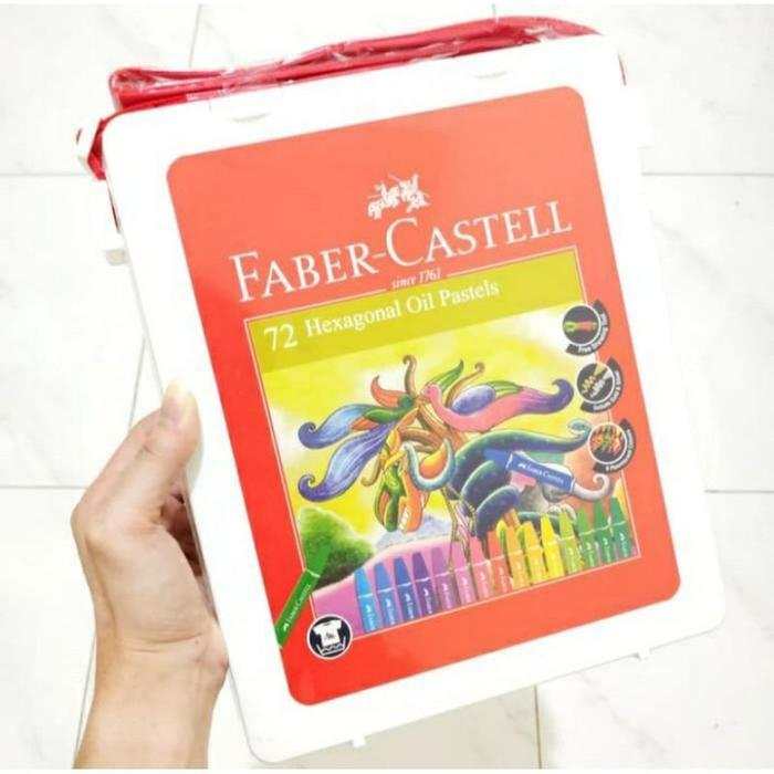 yf6l- Faber Castell Crayon Oil Pastel 72 Warna Hexagonal Pensil Warna Krayon Faber Castel