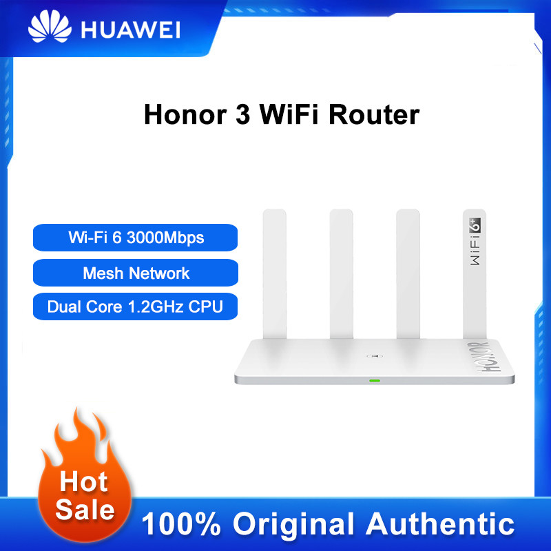 Original Honor 3 Wireless Router Wifi 6 3000Mbps Dual-Core Network
