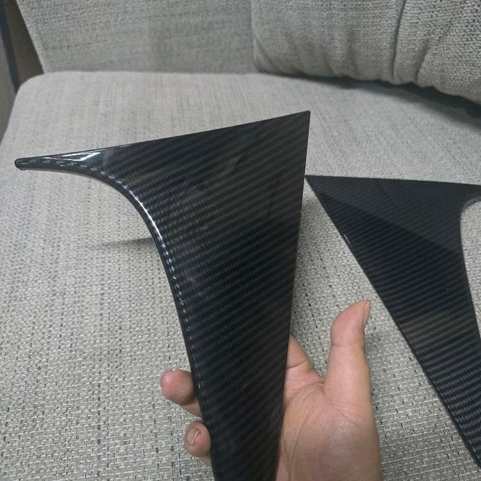 Cover List Back Door Spoiler All New HRV 2022-2025 Motif Carbon Glossy