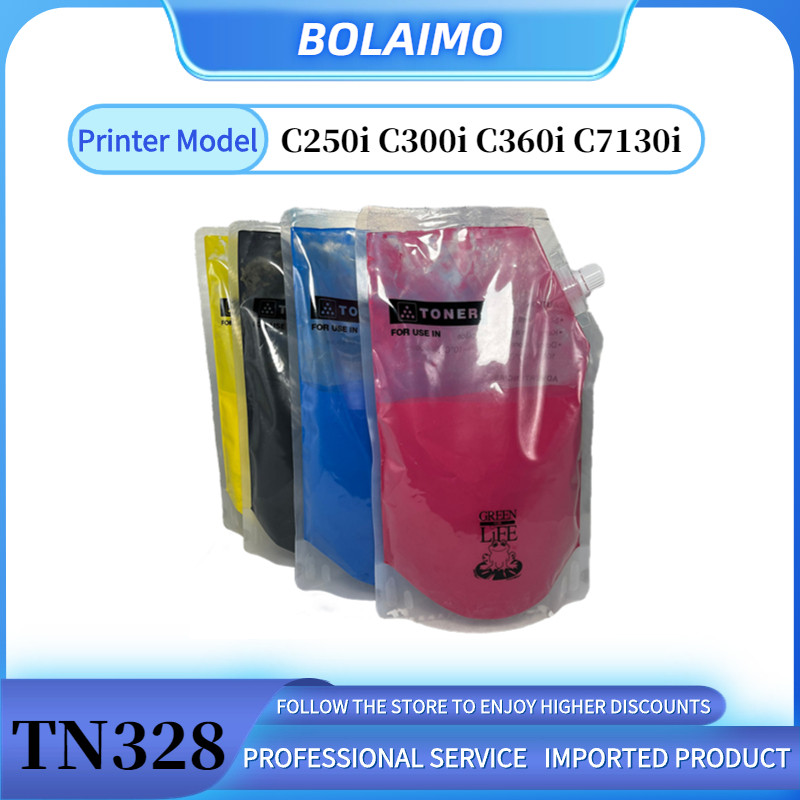 1Kg/Bag Tn328 Toner Powder For Konica Minolta Bizhub C250I C300I C360I C7130I Toner Refill Japan