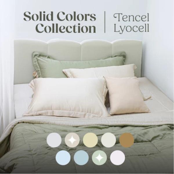 Sprei / Bedcover Serat Bambu Organic Sutra Lyocell Polos