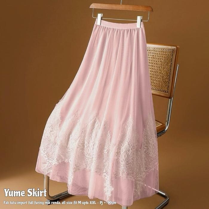 TAMPIL MODIS  Yume skirt rok mewah rok tutu rok renda rok kenikian TAMPIL MODIS 