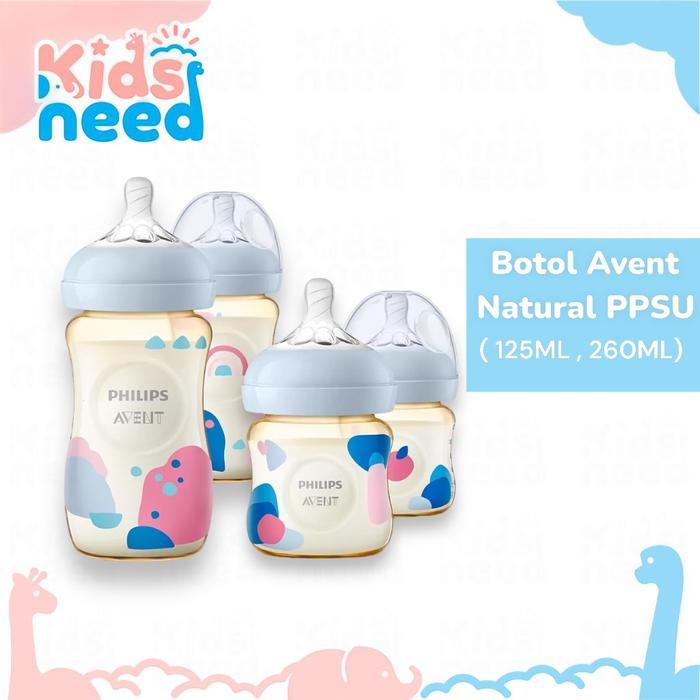 BOTOL AVENT PPSU PHILIPS AVENT NATURAL PPSU BOTTLE/ 125ML 260ML BAYI ACCESSORIES