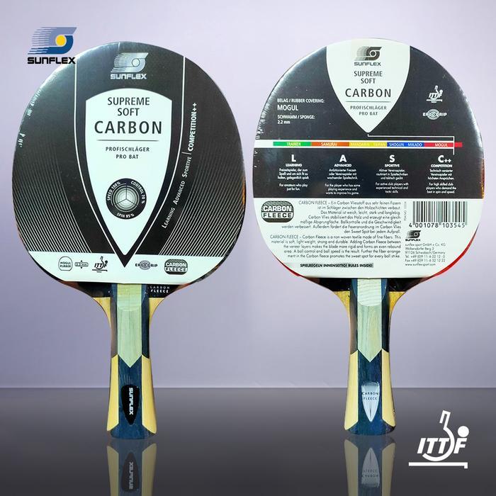Bet Pingpong Tenis Meja Sunflex Supreme Soft Carbon Competition