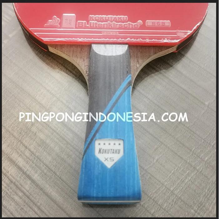 Kokutaku X5 - 5 Star Bet Pingpong Rakitan Custom Blade Carbon Set Kayu