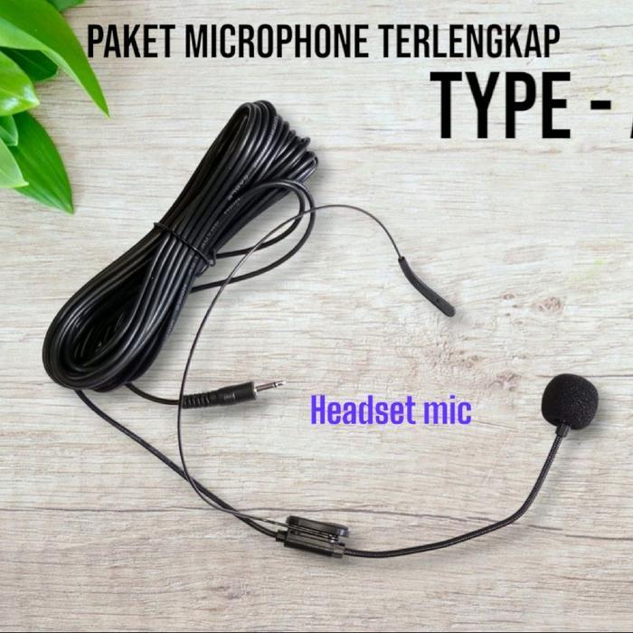 Mic Jepit Clip On Mic Kancing Peka Dan Berkabel Panjang Cocok Untuk Mik Imam Warna Hitam Mikrofon