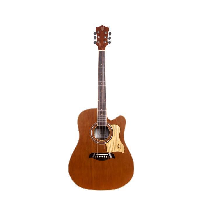 Gitar Akustik Elektrik Mandalika Jumbo Brown Equalizer 7545R