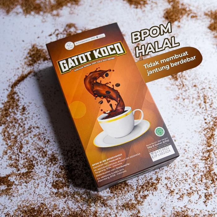 ymlz- Kopi Gatot Koco By Dr Hen Original Bpom Sachet & Box Coffee Gatot Kopi Pria