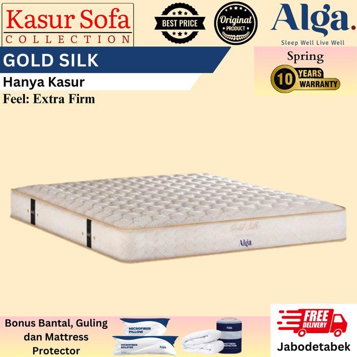 Alga Gold Silk (Hanya Kasur)/Matrass/Mattress/Springbed Orthopedic (Extra Firm)