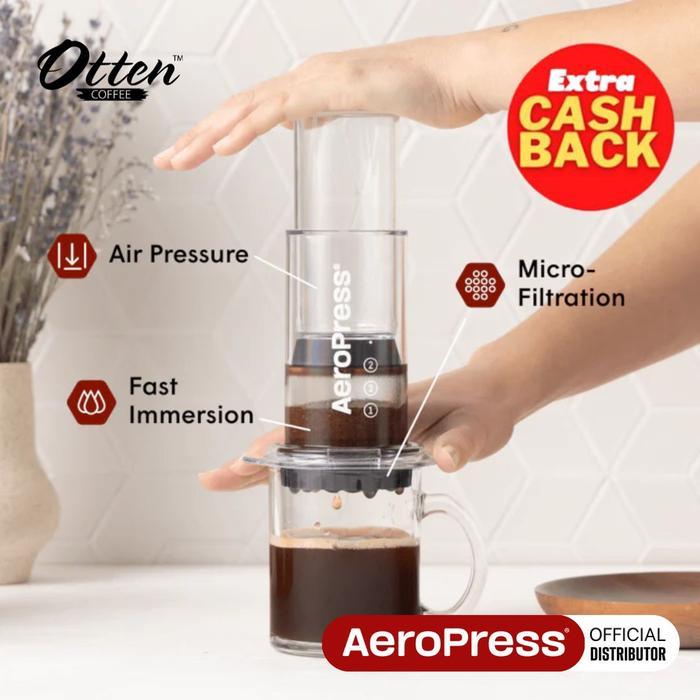 AeroPress - Clear Coffee Press - Alat Kopi Seduh Manual Press Brewer