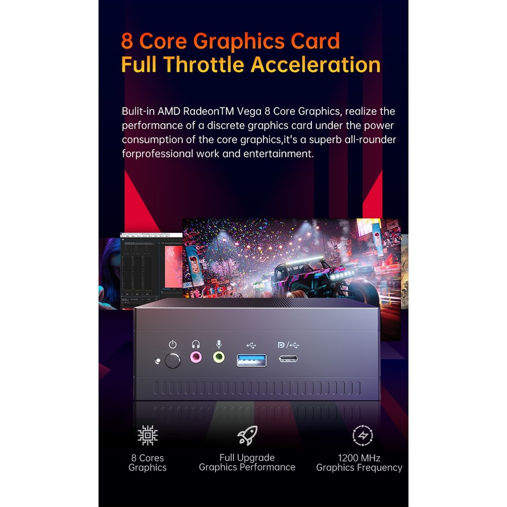 2023 Hot Amd Game Mini Pc Ryzen 5 3550H 2700U 2500U 3150U