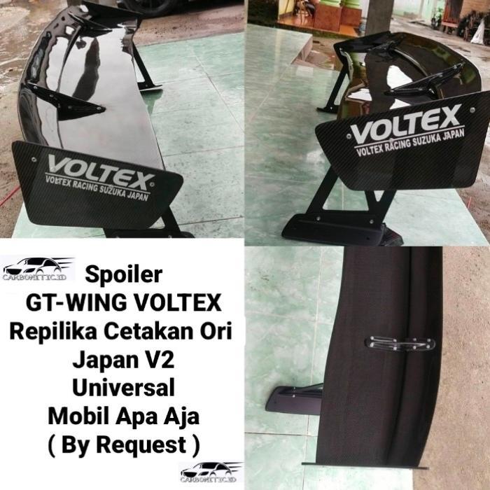 DISKON Spoiler Replika Japan V2 GT-WING VOLTEX Universal Mobil ( Req) READY STOCK