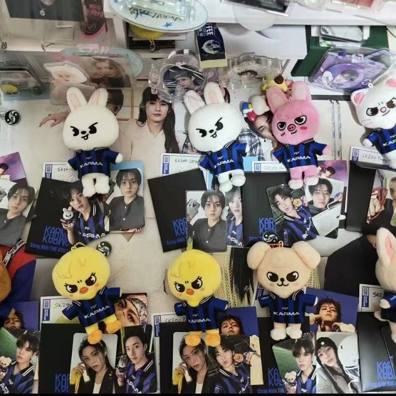 NEW Kpop SKZOO Plush Toy Stray Kids New Album KARMA Wolfchan Cute Plush Keychain Christmas