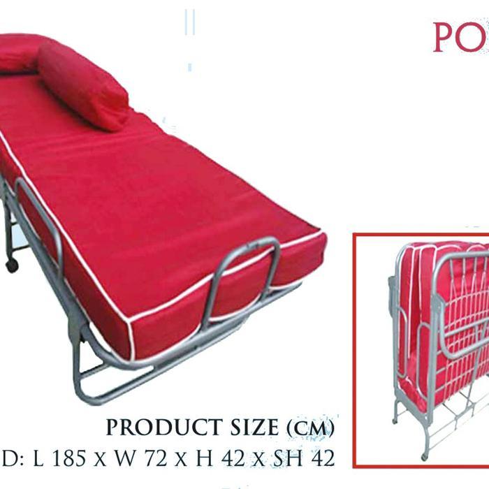Ranjang Lipat Folding Bed Kasur Lipat Foldingbed Ranjang Besi Single