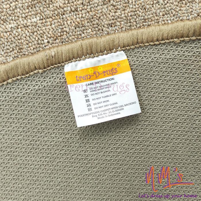 Spesial Tren-D-Rugs Karpet Polos Aesthetic Bulat Bundar Lingkaran Round Carpet Diameter 120 Cm Anti