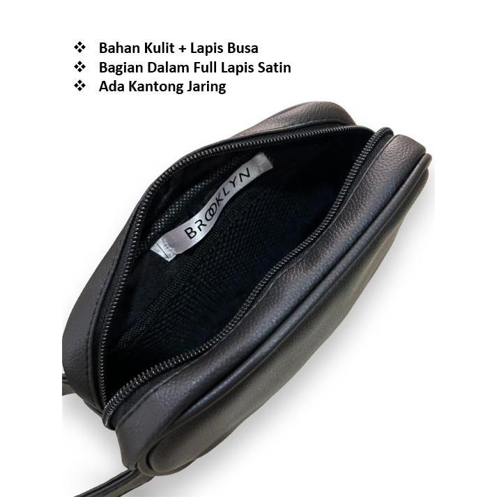 HARGA DISKON Pouch Clutch Serbaguna Pria Bahan Kulit Ukuran Besar