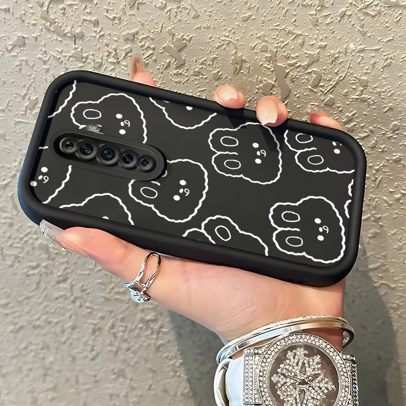 Casing Hp Untuk OPPO Reno 2F Reno 2Z Reno2 F Reno2 Z Case Casing Lukisan kelinci pola Kasus HP Tangg