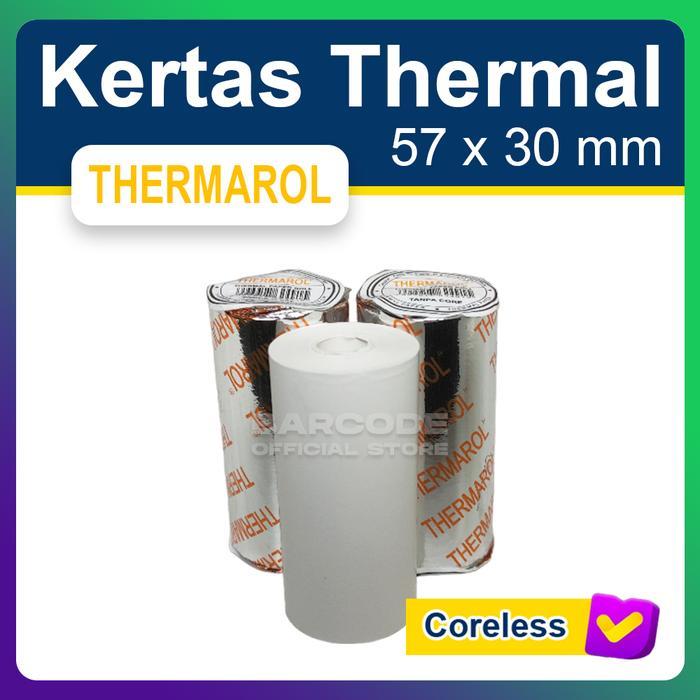 ptbtr- Kertas Thermal Thermarol 57X30Mm / 57X30 / 57 X 30 Mm Struk Kasir