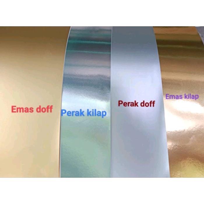 kertas emas kilap/ kertas emas doff/ kertas perak kilap/ kertas perak doff