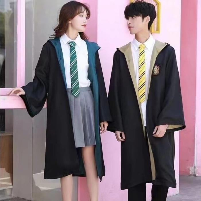 HARRY POTTER KOSTUM HARRY POTTER JUBAH PENYIHIR COSPLAY HALLOWEEN ANAK REMAJA DEWASA CEWEK COWOK
