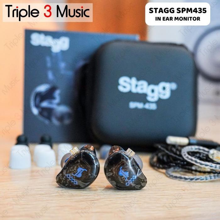 STAGG IEM SPM435 SPM 435 IN EAR MONITOR 4 DRIVER HI RESOLUTION