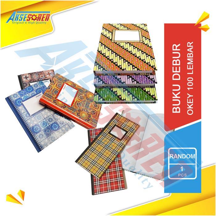Buku Tulis Okey Folio [1 Buku/100 Lembar] / Buku Tugas Catatan Harian / Buku Debur Besar Alat Kantor