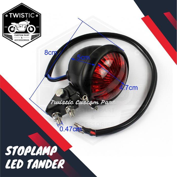 Stoplamp Led Tander Lampu Belakang Motor Kawasaki W175 Cb Harley