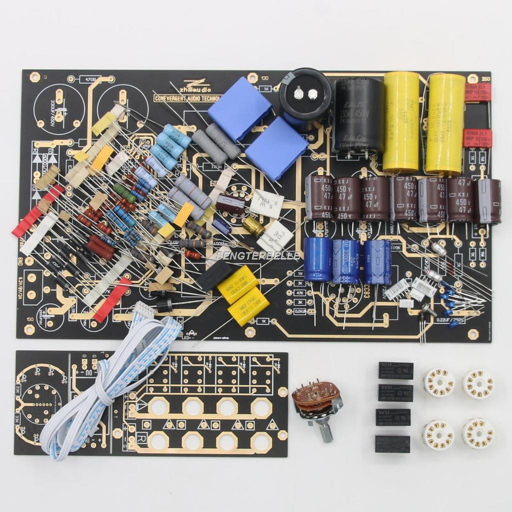 PROMO  HiFi 12AU7+12AX7+6DJ8 Tube Audio Preamp Kit Cat SL-1 Stereo Preamplifier Board