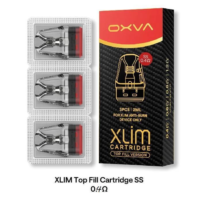 CATRIDGE XLIM TOP FILL DNA STAINLESS STEEL SS 0.4 OHM AUTHENTIC 100% BY OXVA XLIM