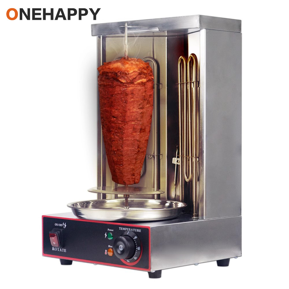 Onehappy For Commercial Household Electric Kebab Grill Shawarma Machine Automatic Rotating Grill