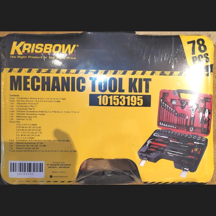 toolkit krisbow 78 set perkakas mekanik