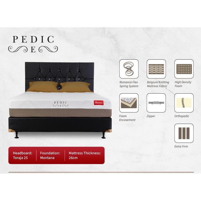 Romance Pedic E (Hanya Kasur)/Matrass/Mattress/Springbed Orthopedic (Extra Firm)