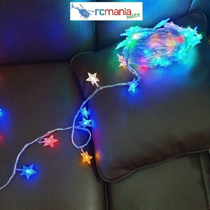 Star Small Lampu Led Dekorasi 10M Bintang Kecil Tumblr Natal