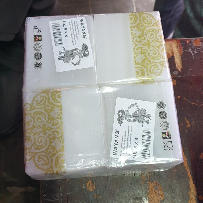 klpu- Plastik Bening Pp Wayang Ukuran 5X8 Cm