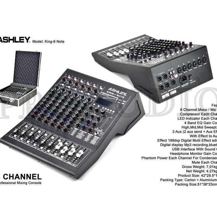 Mixer Ashley 6 Channel King 6 Note King6 Note King 6Note Original